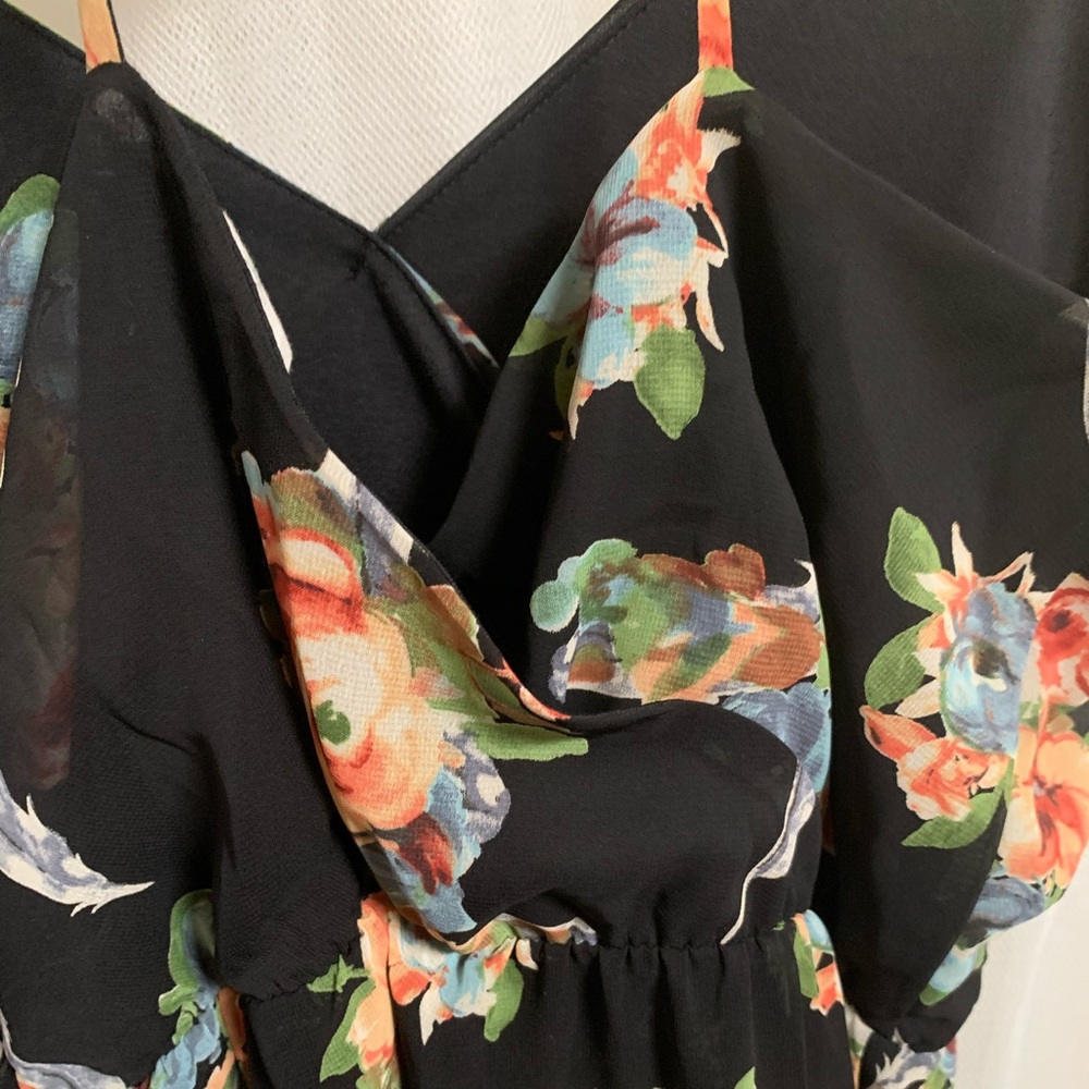 Floral High-Low Dress - Picture 3 of 7